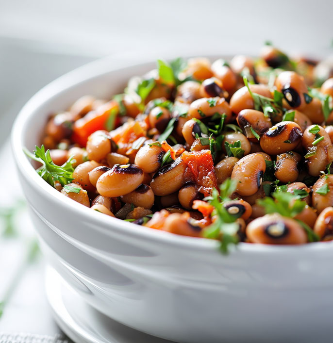 Black Eye Bean Chaat