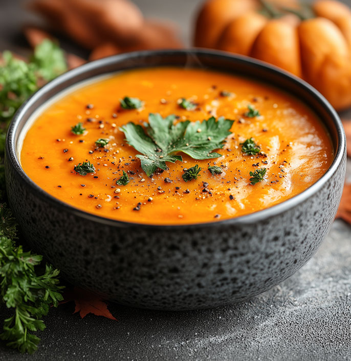 Coriander Spiced Carrot Soup