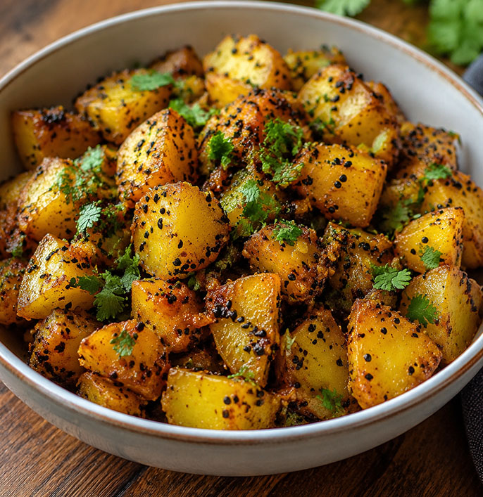 Kalonji Potato Stir-Fry