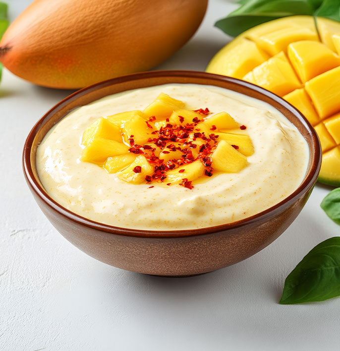 Mango Pickle Yogurt Dip