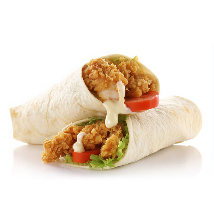 Mayo Chicken Wrap