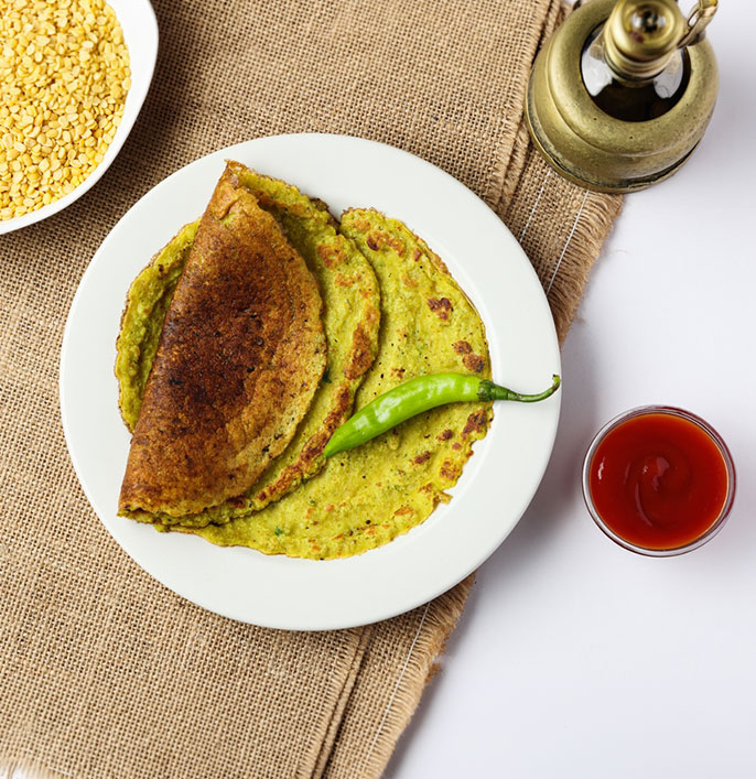 Moong Dal Dosa