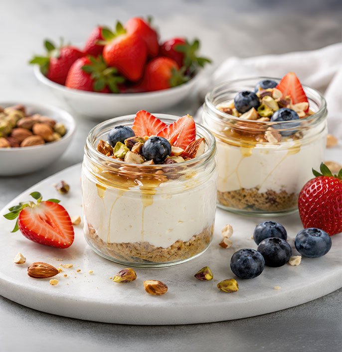 Pistachio & Honey Yoghurt Parfait