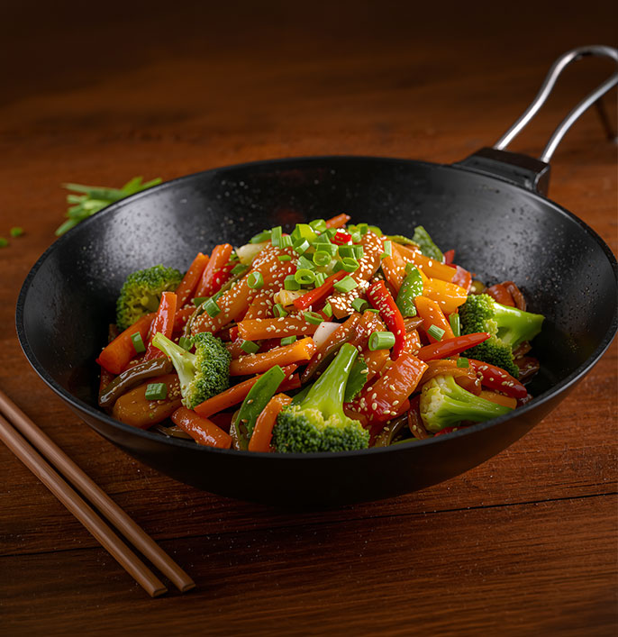 Spicy Chilli Pickle Stir-Fry Veg
