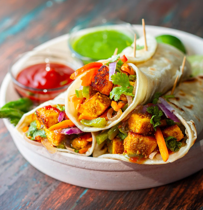 Paneer Tikka Wrap